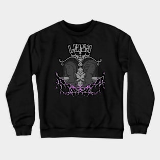 Lightning LIbra (pink) Crewneck Sweatshirt